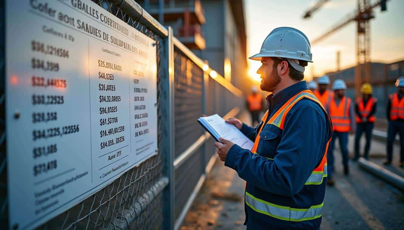 Illustration: Découvrir les grilles de salaires dans le BTP et leurs coefficients associés