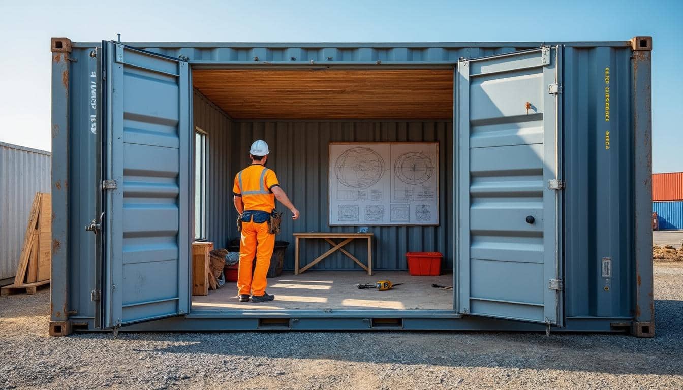 Illustration: Comprendre l’aménagement d’un container maritime : définition et bases essentielles