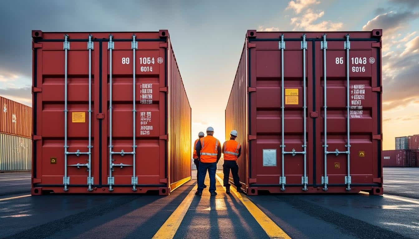 Illustration: Qu’est-ce qu’un container maritime de 20 pieds et comment se distingue sa hauteur ?