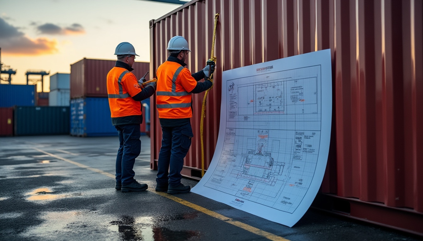 Illustration: Comprendre la fonction et les dimensions clés d’un conteneur maritime