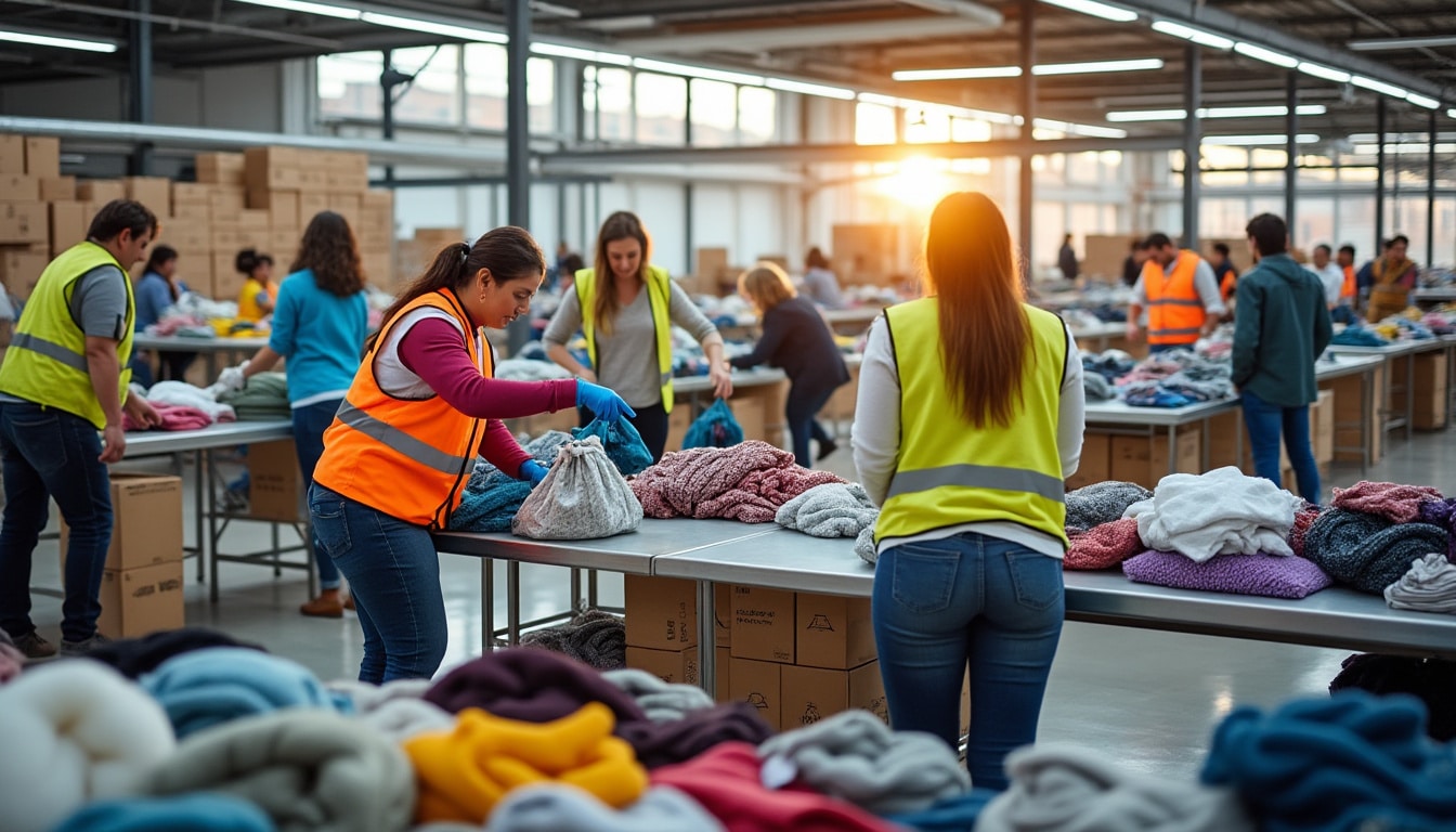 Illustration: Comprendre le fonctionnement d’un centre de collecte textile