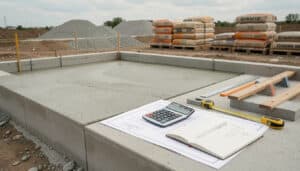 Calcul du béton pour dalle et fondations en m³